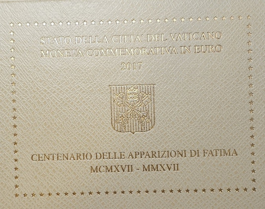 Vatican - 2 euros 2017, Centenaire des apparitions de Fatima, (Carte-pièce)