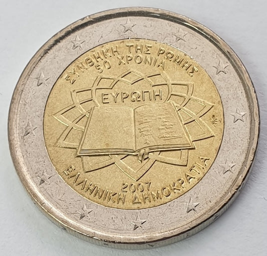 Grèce - 2 euros (50 ans du traité de Rome, 2007), non circulé