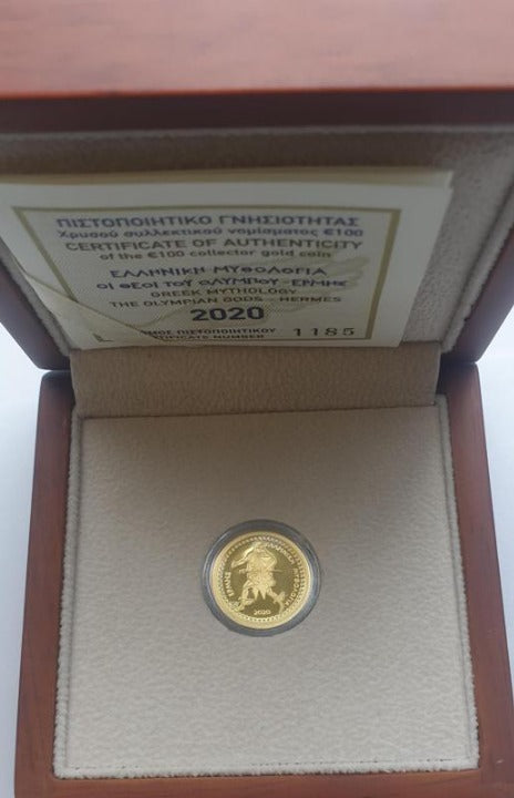 Grèce - 100 euros 2020, Hermès, qualité supérieure (or pur)