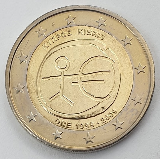 Chypre - 2 euros (UEM 2009), non circulé