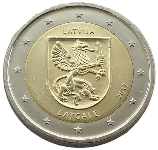 Lettonie - 2 euros 2017 B, non circulée