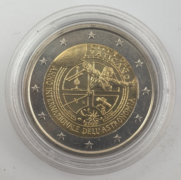 Vatican - 2 euros 2009, Année internationale de l'astronomie, non circulé