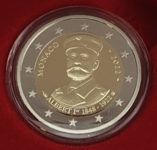 Monaco - 2 Euro 2022, Albert Ier, SOYEZ LA PREUVE