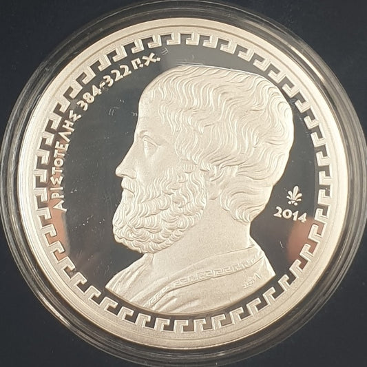 Grèce - 10 euros 2014, Aristote, Argent Belle Épreuve