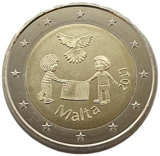 Malte - 2 euros 2017 B, non circulée