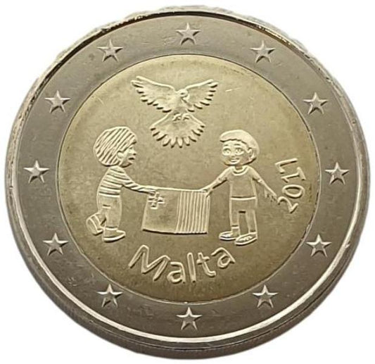 Malte - 2 euros 2017 B, non circulée
