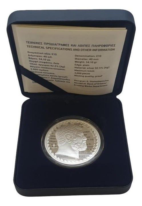 Grèce - 10 euros 2020, Thémistocle, Argent Belle Épreuve