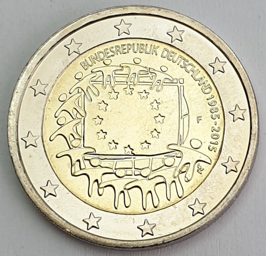 Allemagne - 2 euros (Drapeau 2015 F), non circulé