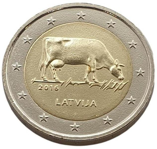 Lettonie - 2 euros 2016 A, non circulé