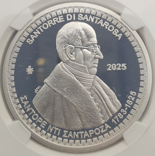 Grèce - 10 Euro 2025 (PF 69 ULTRA CAMEO), SANTORE DI SANTAROZA, BE, Argent