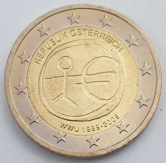 Autriche - 2 euros (EMU 2009), non circulé