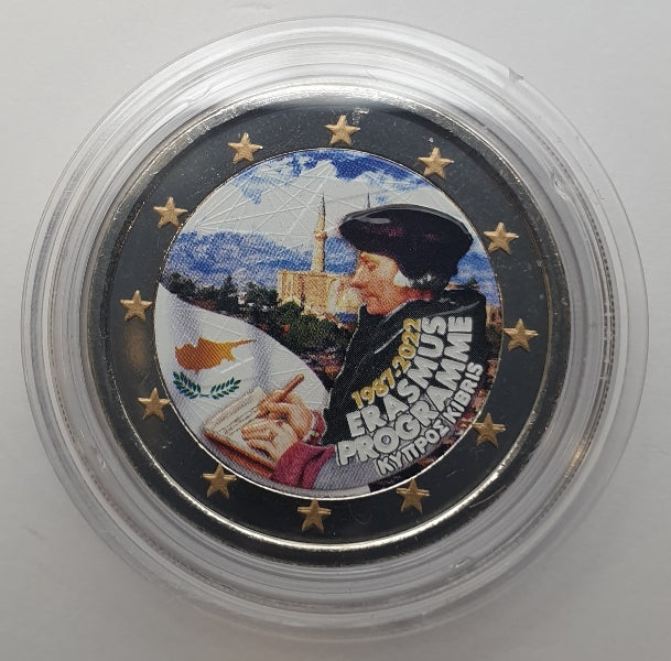 Chypre - 2 euros 2022 (35 ans du programme Erasmus), couleur, non circulée