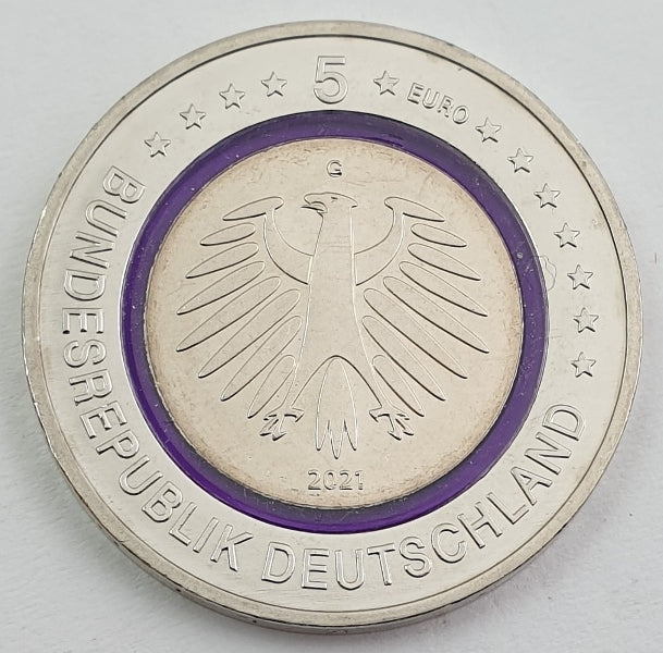 Allemagne - 5 euros 2021, Zone polaire, non circulée