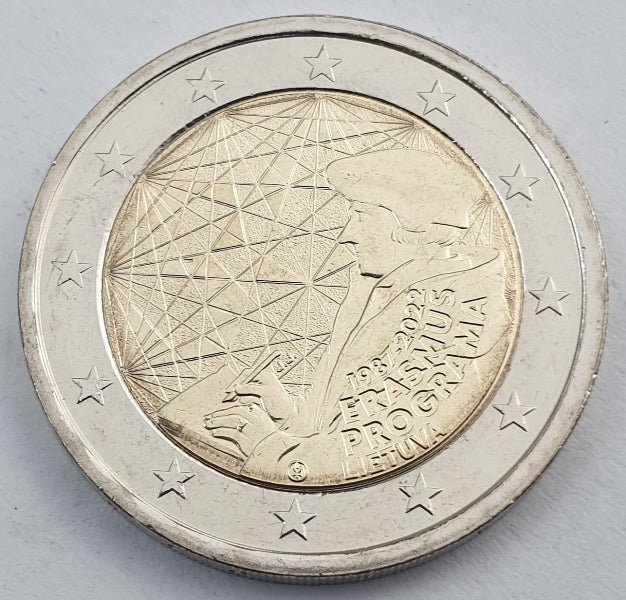 Lituanie - 2 euros 2022, 35 ans du programme Erasmus, non circulé