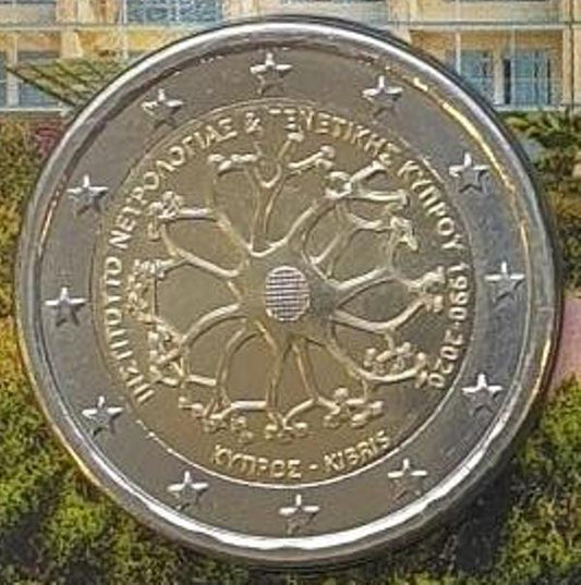 Chypre - 2 euros 2020, non circulée, BU (carte-pièce)