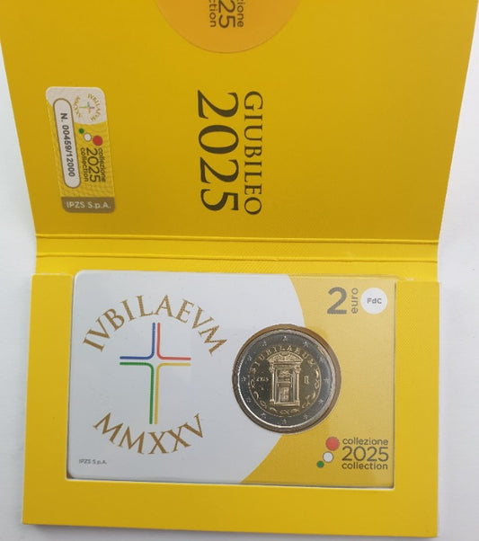 Italie - Carte de 2 euros 2025, Jubilé