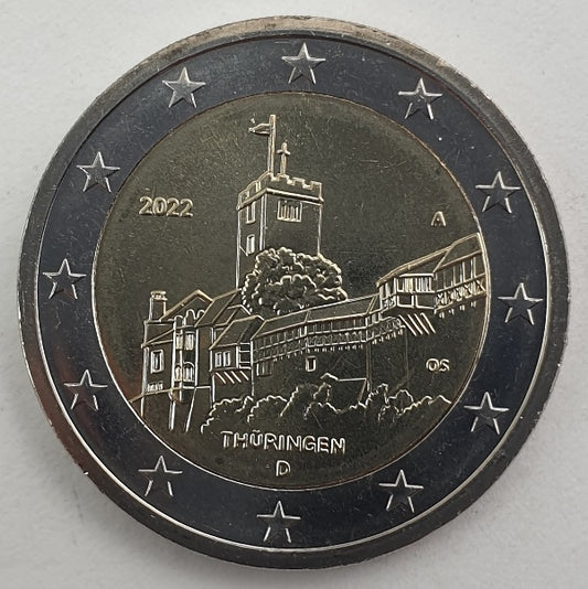 Allemagne - 2 euros 2022 A, non circulé