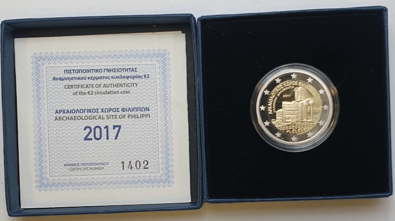Grèce - 2 Euro 2017, Site archéologique de Philippes, ÉPREUVE