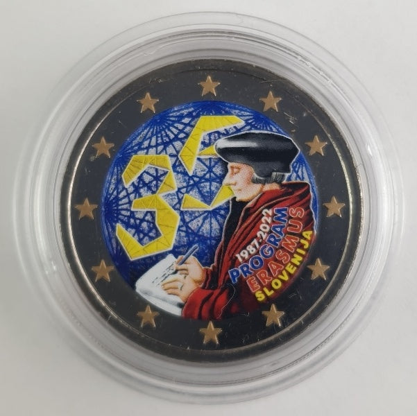 Slovénie - 2 euros 2022 (35 ans du programme Erasmus), couleur, non circulée