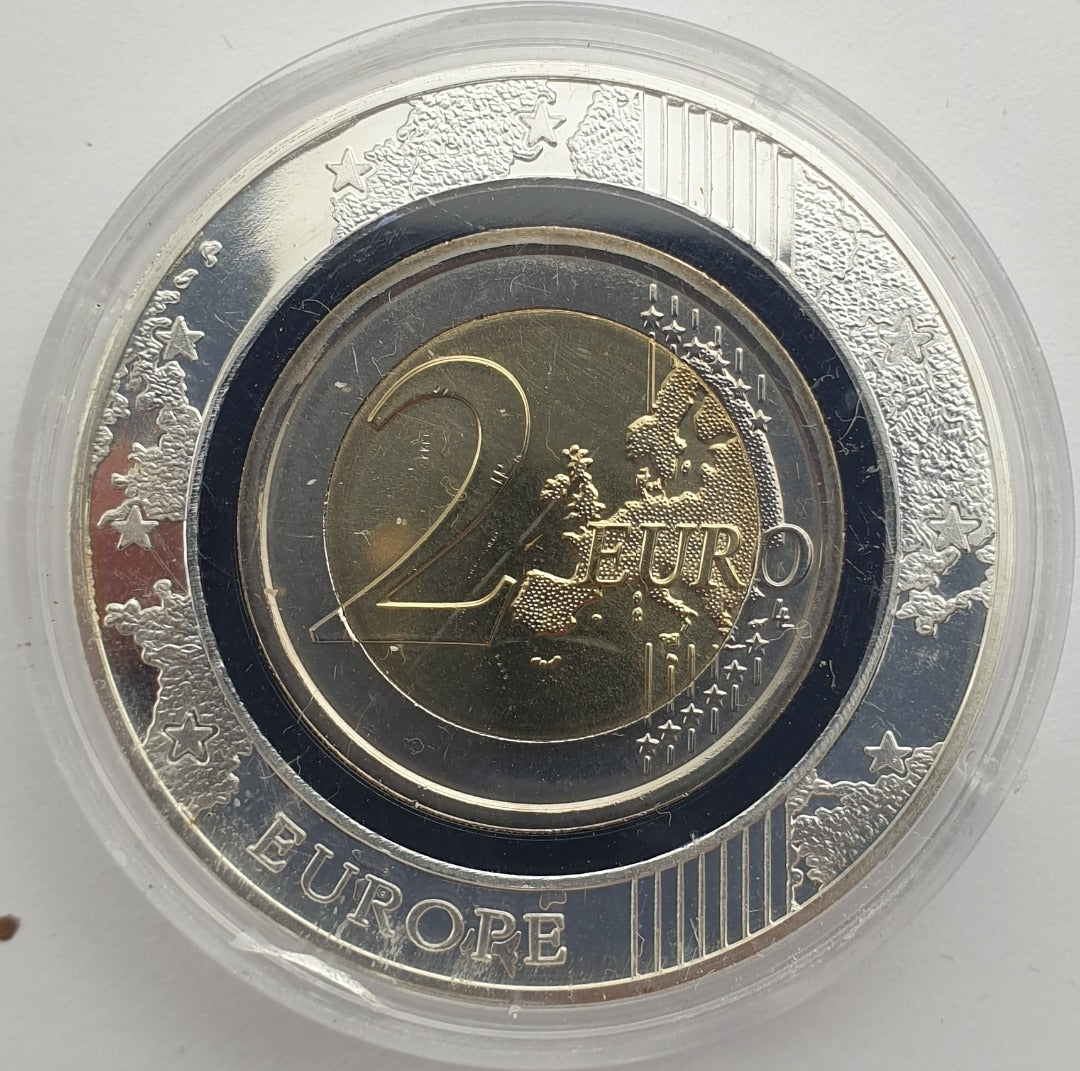 Saint-Marin - 2 euros 2017, étui argenté violet