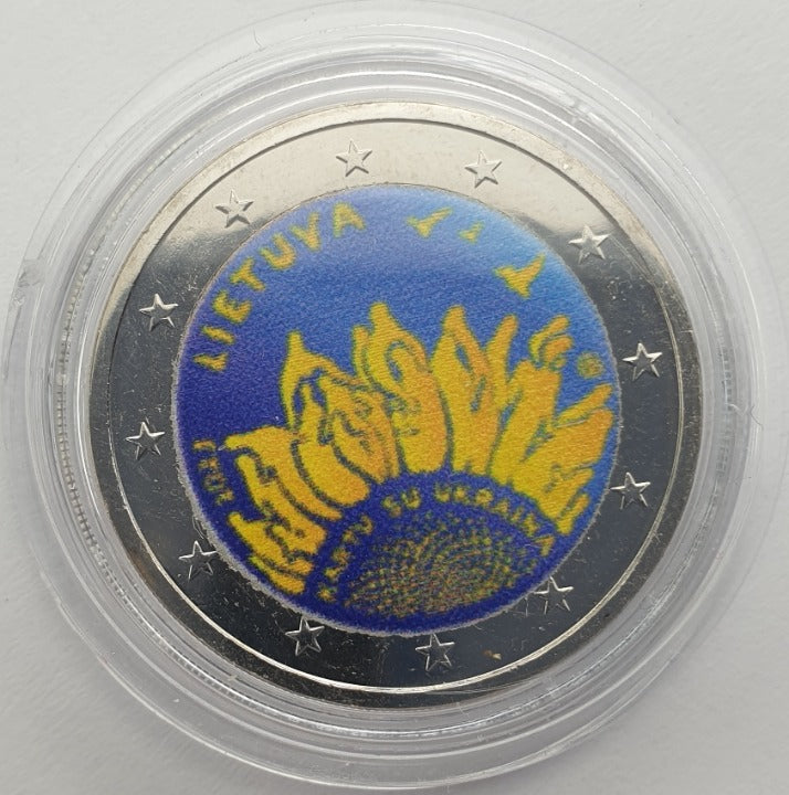 Lituanie - 2 Euro 2023, Couleur