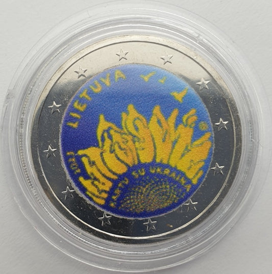 Lituanie - 2 Euro 2023, Couleur