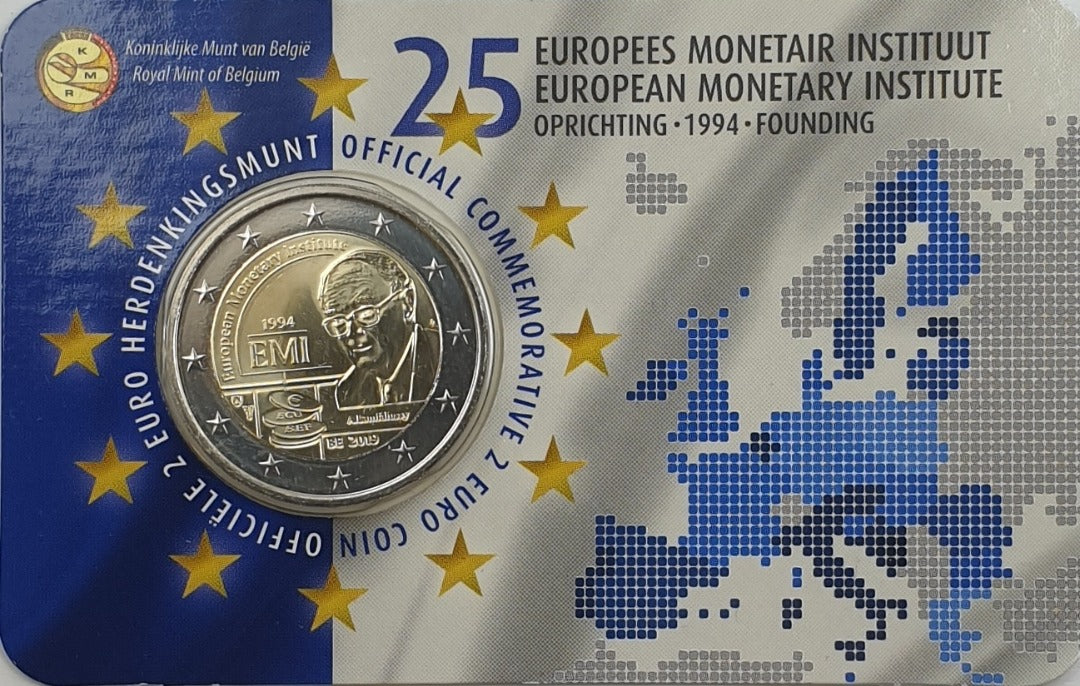 Belgique - 2 euros 2019, Institut monétaire européen (carte à pièces)