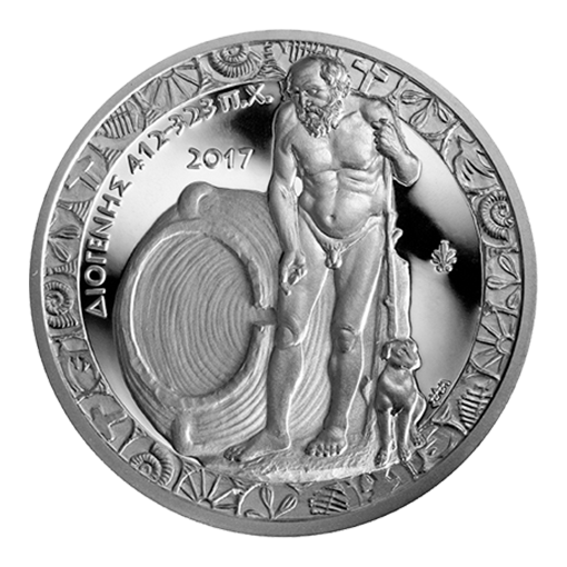 Grèce - 10 euros 2017, Diogène, Argent Belle Épreuve