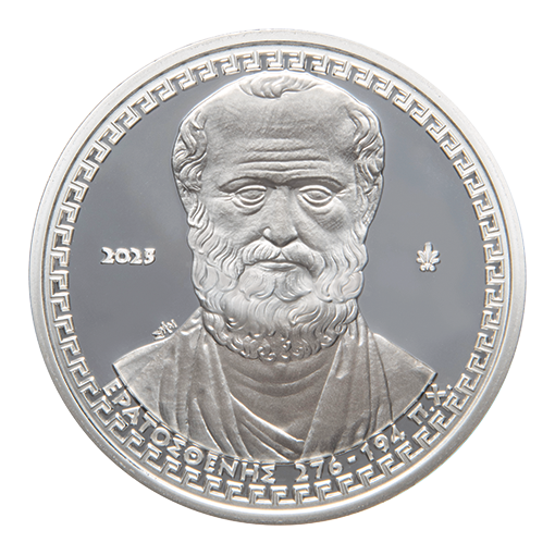 Grèce - 10 euros 2025, Ératostène, Argent, Belle Épreuve