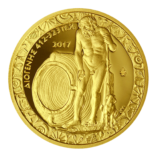 Grèce - 200 euros 2017, Diogène, épreuve en or