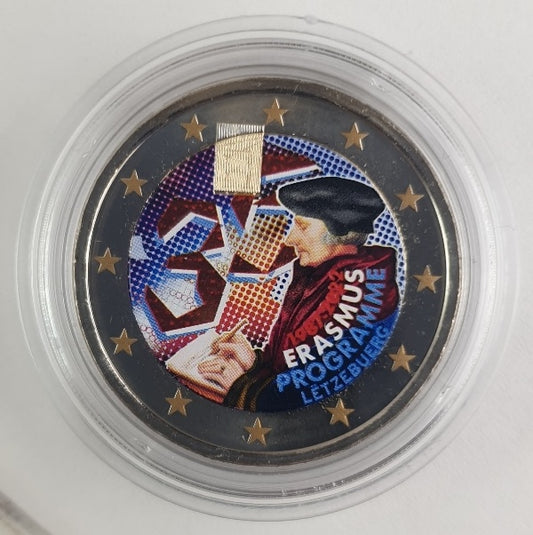 Luxembourg - 2 euros 2022 (35 ans du programme Erasmus), couleur, non circulée