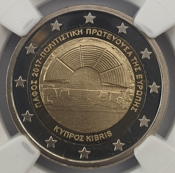 Chypre - 2 Euro 2017 (PF 69 ULTRA CAMEO), Capitale européenne de la culture, PROOF