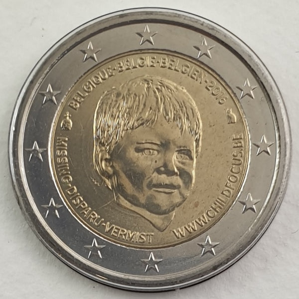 Belgique - 2 euros 2016, Garde d'enfants, (Carte à pièces)