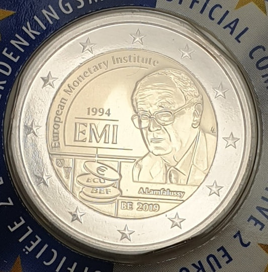 Belgique - 2 euros 2019, Institut monétaire européen (carte à pièces)