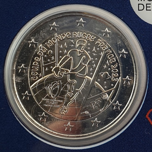 France - 2 Euro 2023, Coupe du monde de rugby 2023, (Carte à collectionner)