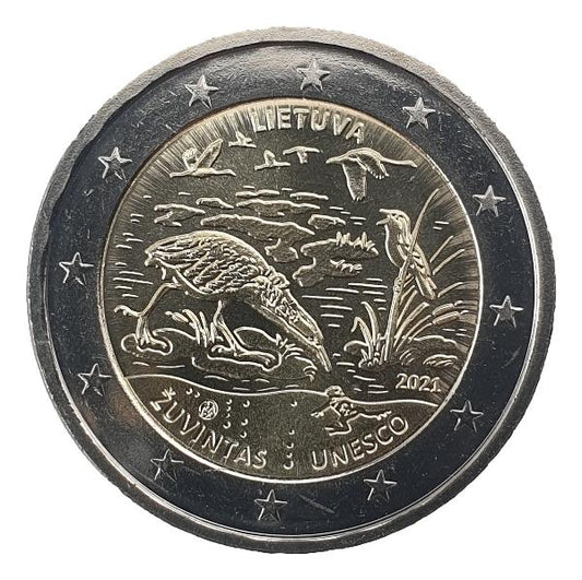 Lituanie - 2 euros 2021 A, non circulée