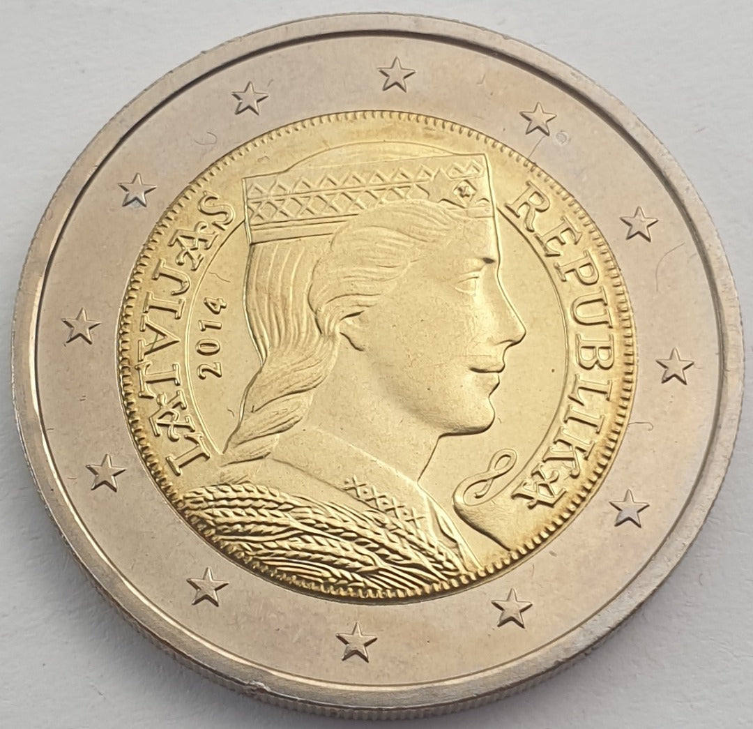 Lettonie - 2 Euro 2014