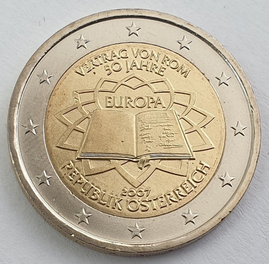 Autriche - 2 euros (50 ans du traité de Rome, 2007), non circulé