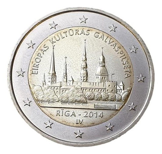 Lettonie - 2 euros 2014, non circulé