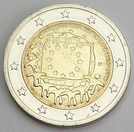 Allemagne - 2 euros (drapeau 2015 D), non circulé