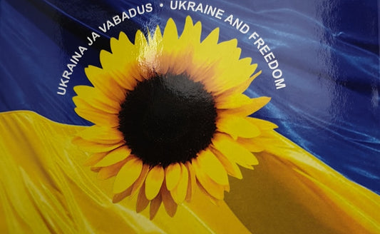 Estonie - 2 euros 2022, Ukraine et Liberté (carte à pièces)