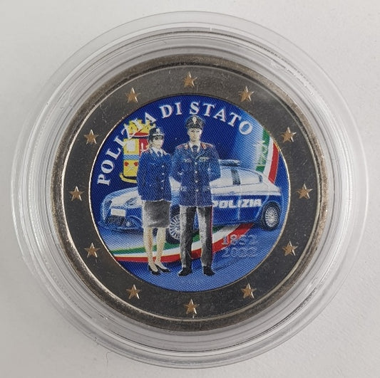 Italie - 2 euros 2022, couleur, non circulée