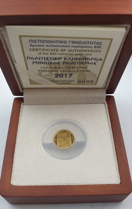 Grèce - 50 euros 2017, Civilisation minoenne, Pièce d'or