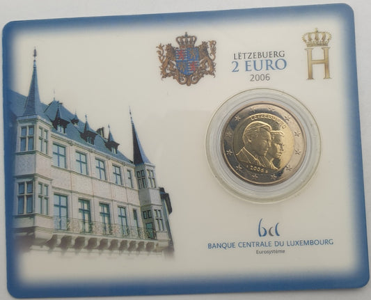 Luxembourg - 2 euros 2006, Henri I Guillaume, (Carte à pièces)