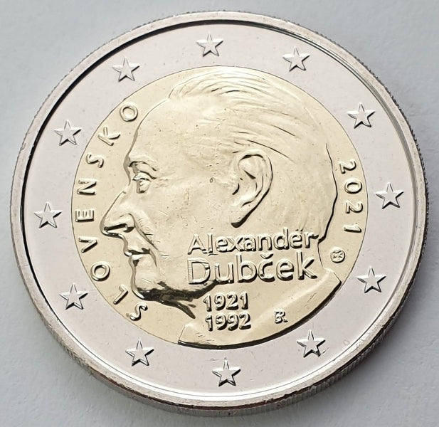 Slovaquie - 2 euros 2021, non circulée