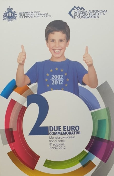 Saint-Marin - 2 euros 2012, Euro commémoratif, (carte-pièce)