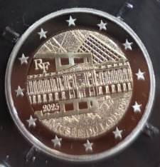 France - 2 Euro 2025, Musée archéologique du Louvre, ÉPREUVE