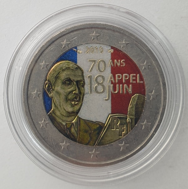 France - 2 euros 2010, couleur, non circulée