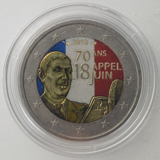 France - 2 euros 2010, couleur, non circulée