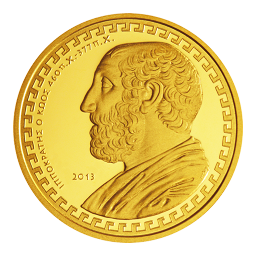 Grèce - 200 euros 2013, Hippocrate, épreuve en or